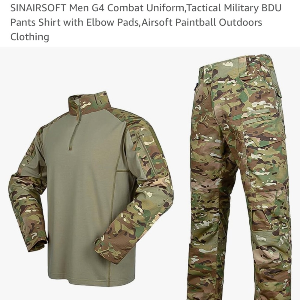 Men’s G4 military tactical uniform BDU’s